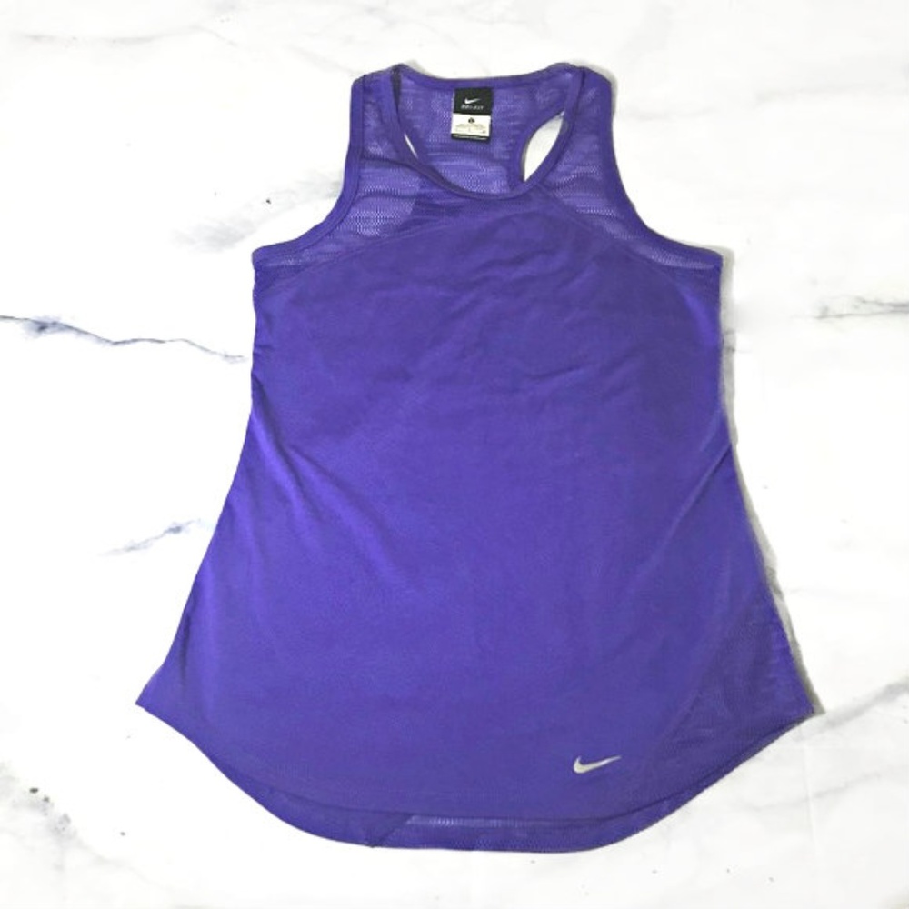Nike Dri-Fit Purple Athletic Relay Tank Top - Picture 9 of 9